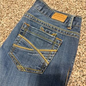 Aeropostale Denim Jeans with Yellow Stitching